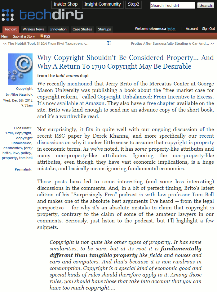 Techdirt Readability