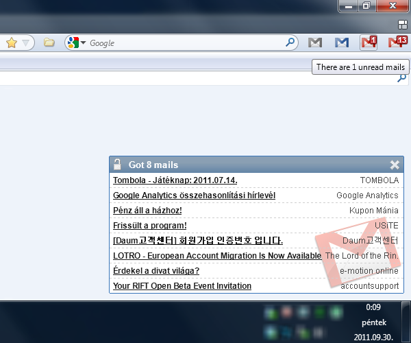 gpum - Google mail Popup Unread Manager