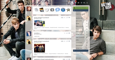 Big time rush tumblr dash theme