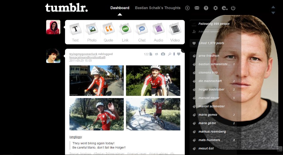 Tumblr - Bastian Schweinsteiger (Black 03 - Oval)