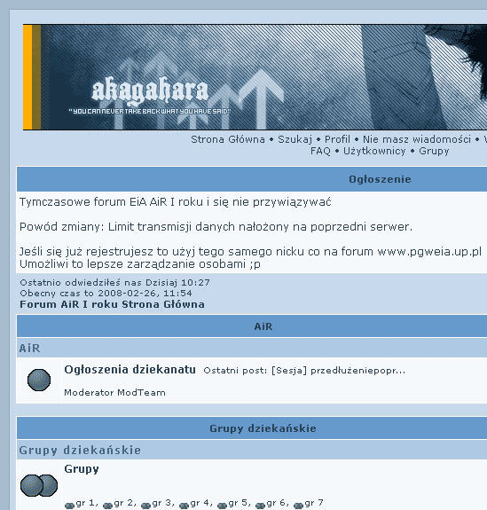 AiR Blue Forum