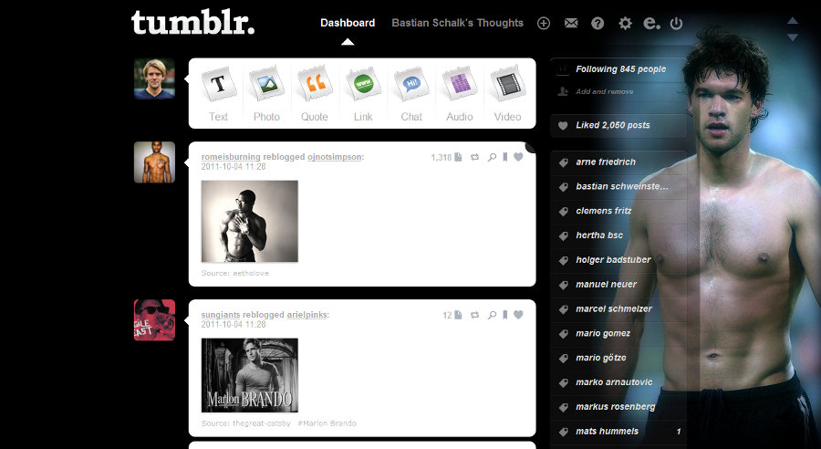 Tumblr - Michael Ballack (Black 02 - Shirtless)