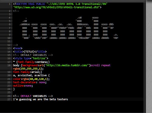 tumblr - Customize Appearance