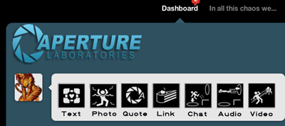 Dashboard Theme-Aperture Science