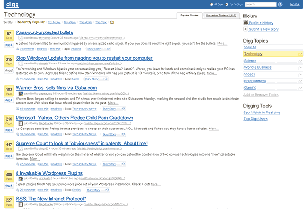 Fluid - The Ultimate Digg CSS Patch