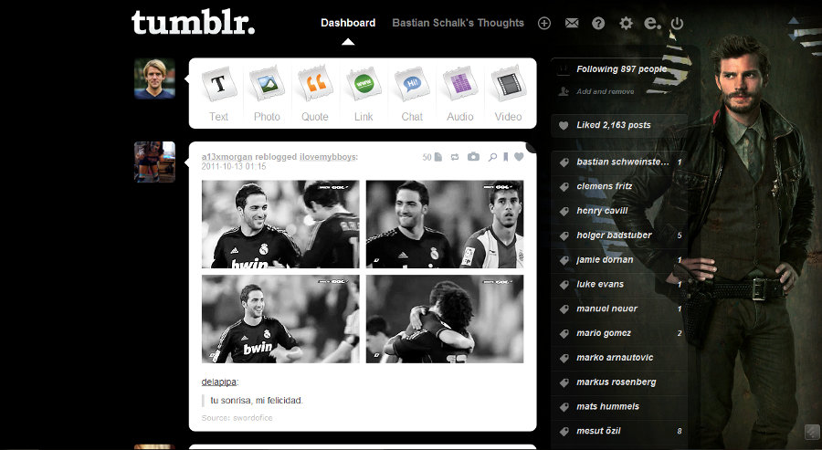 Tumblr - Jamie Dornan (Black 1 - Once Upon a Time)