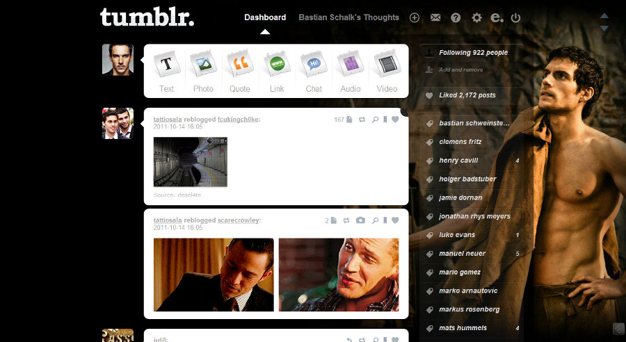 Tumblr - Henry Cavill (Black 02 - Immortals)