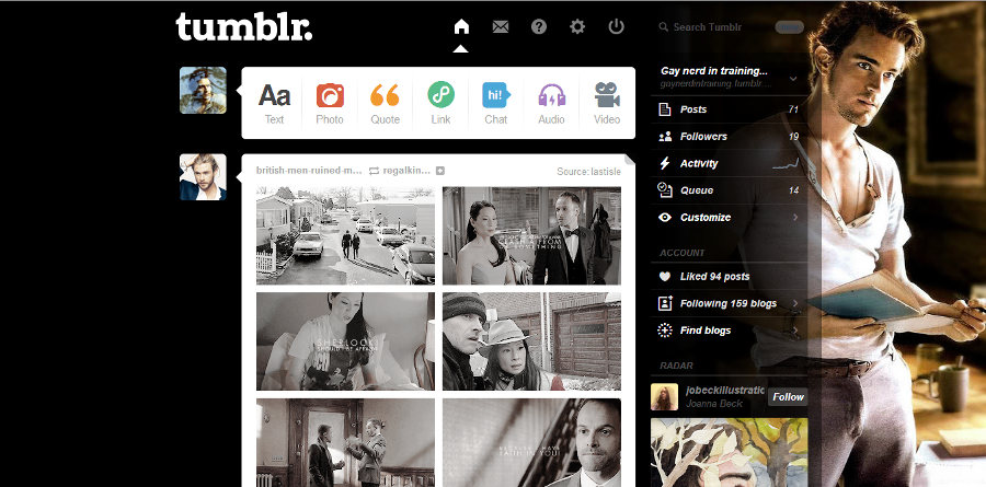 Matt Bomer - Tumblr Dashboard 01