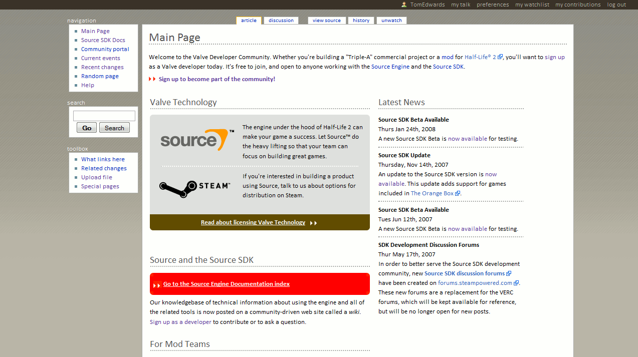 Valve Developer Community striped