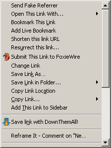 Scrollbar Context Menu