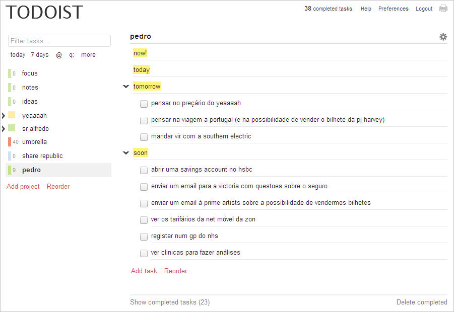 Todoist - Remove Distracting Elements
