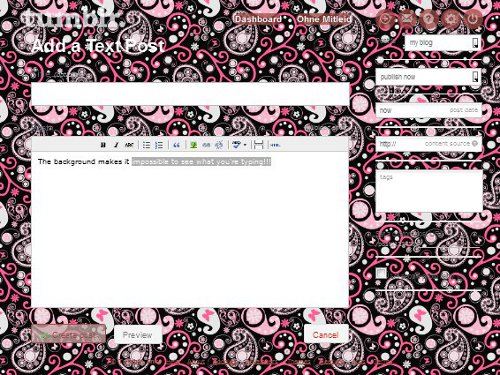 tumblr - Post Background Fix