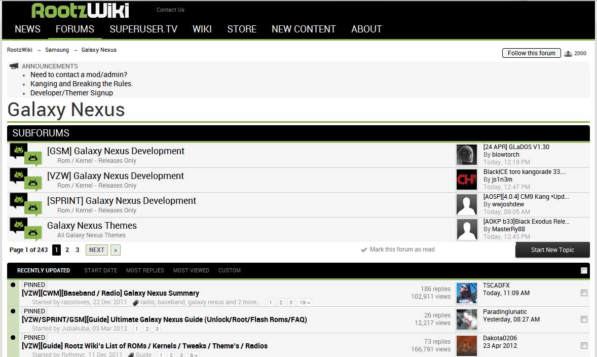 Rootzwiki restyling for simplicity