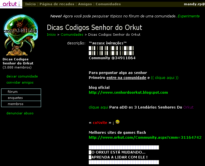 orkut preto - MдиÐy