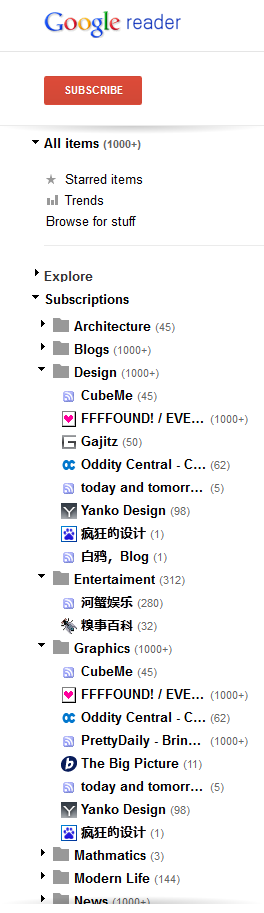 New Google Reader - Couple fixes