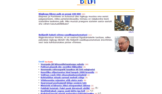 Delfi.ee - remove all except news