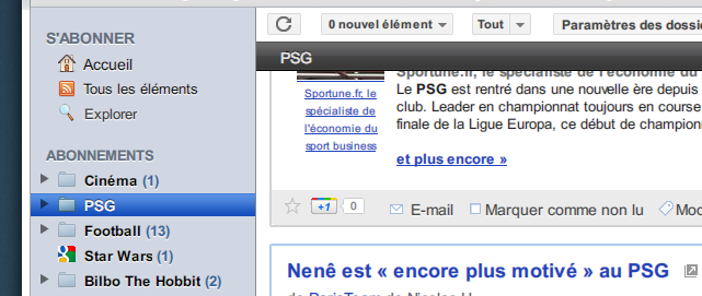 Google Reader Snow Leopard Style Beta