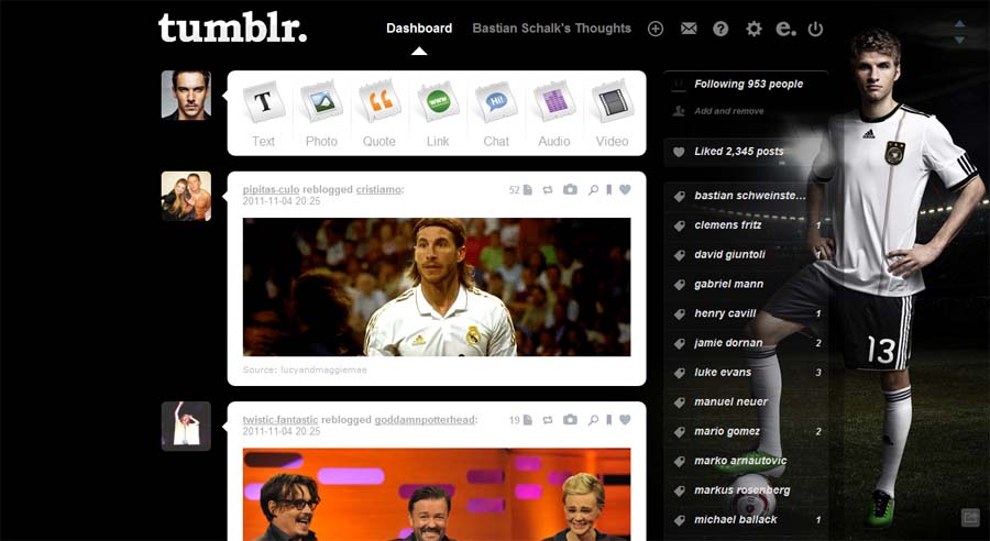Tumblr - Thomas Müller (Black 01 - Die Mannschaft)