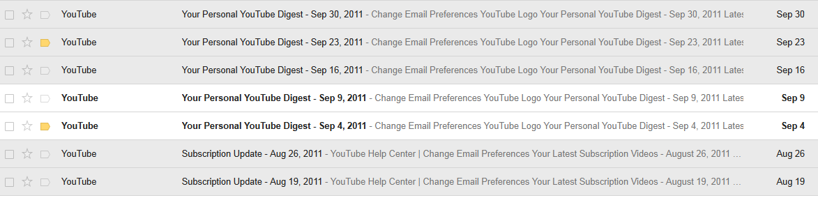 New Gmail - Read / unread contrast increase