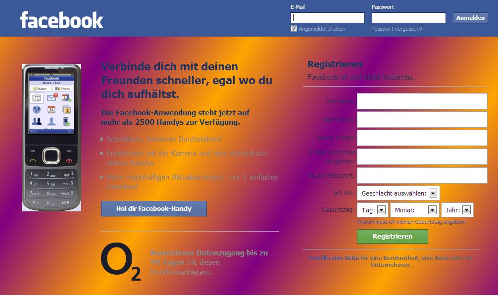 Facebook Purple-Orange