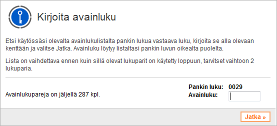 Osuuspankin avainluvut