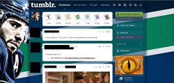 Ryan Kesler Tumblr Dashboard Theme.
