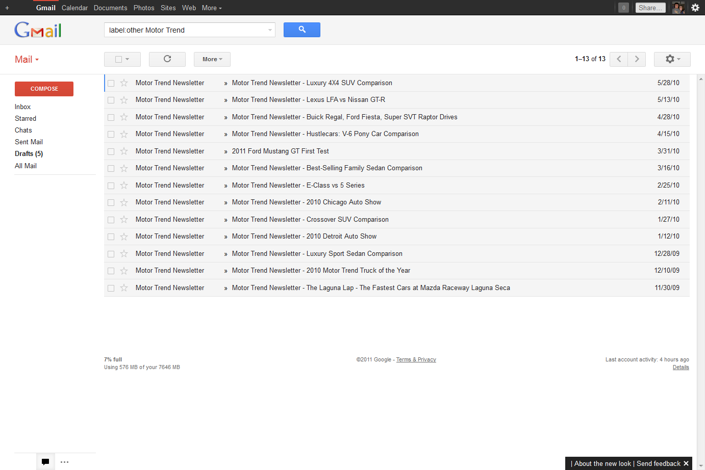 New Gmail Ad-bar Removal