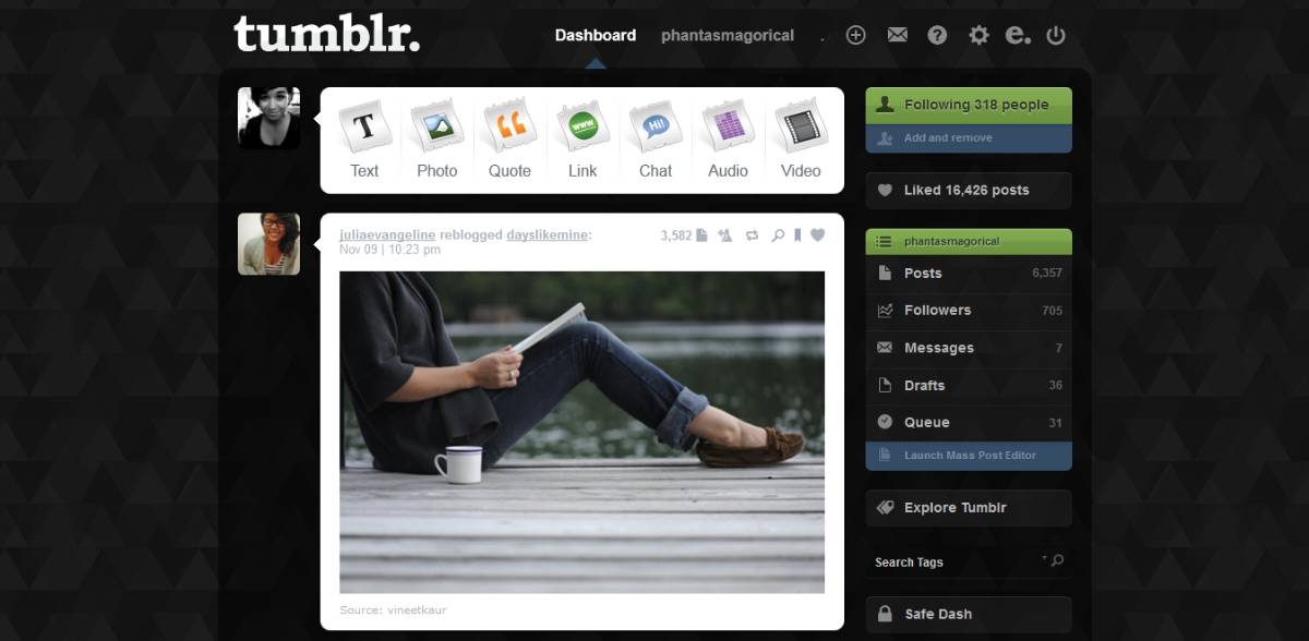 ▲ Black Triangle Tumblr