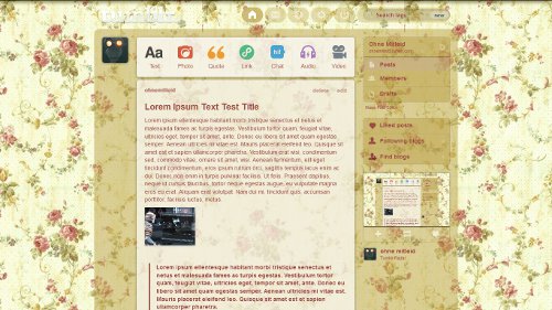 tumblr - Vintage Floral Wallpaper