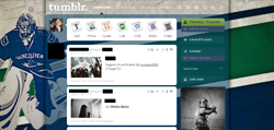 Roberto Luongo Tumblr Dashboard Theme.