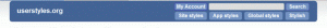 Userstyles.org header prettifier
