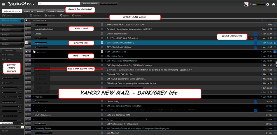 DEPRECATED - Yahoo New Mail - Dark & Grey Life