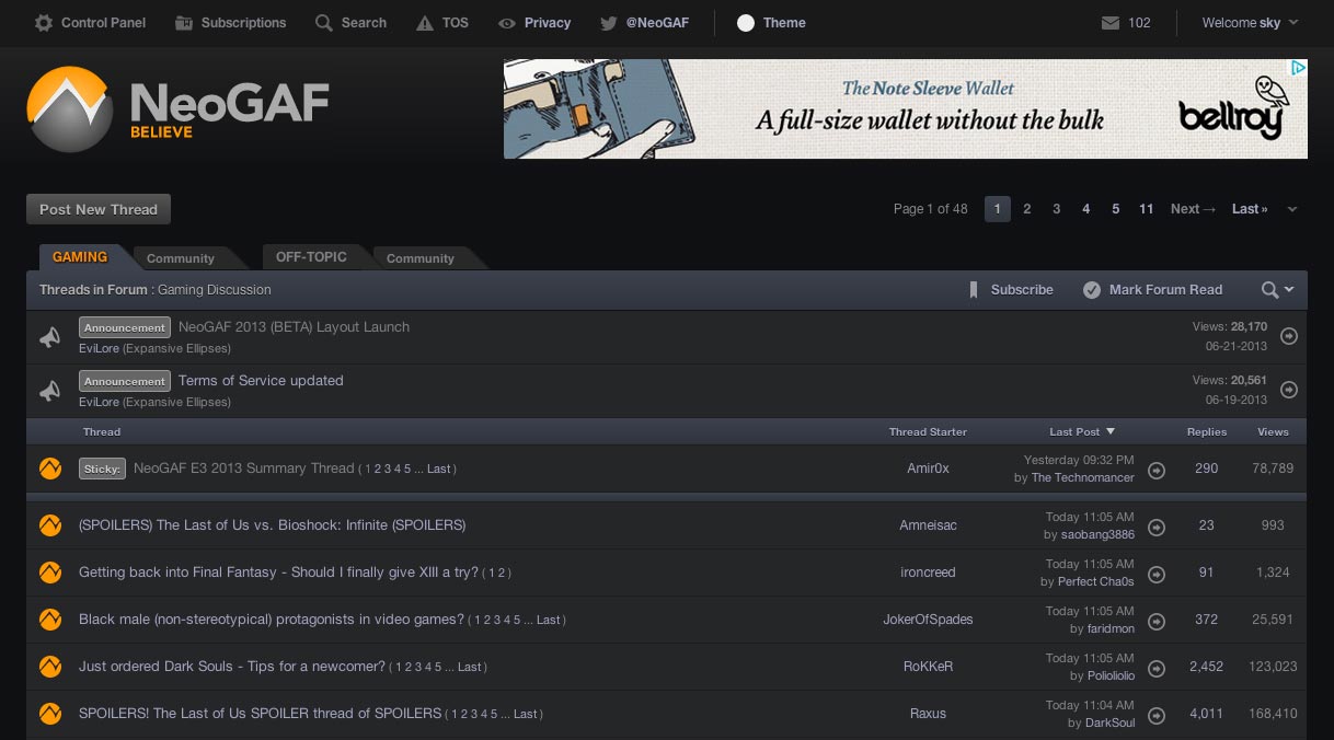 NeoGAF Pro Dark