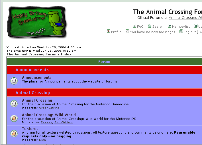 animal crossing forums messy