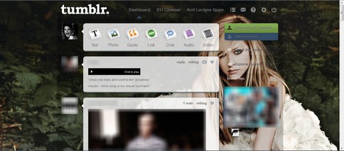 Avril Lavigne Goodbye Lullaby (Tumblr Theme)