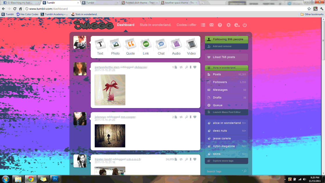 Painted dash theme