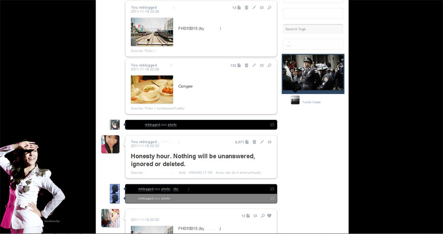 SNSD's Tiffany (Genie) Tumblr Dashboard