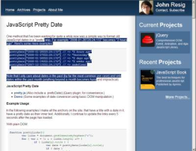 ejohn.org - Allow Text Highlighting