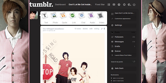 Lee Hongki Tumblr Dashboard