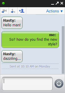 Google Talk (Gmail Chat) - iPhone (iChat) Style