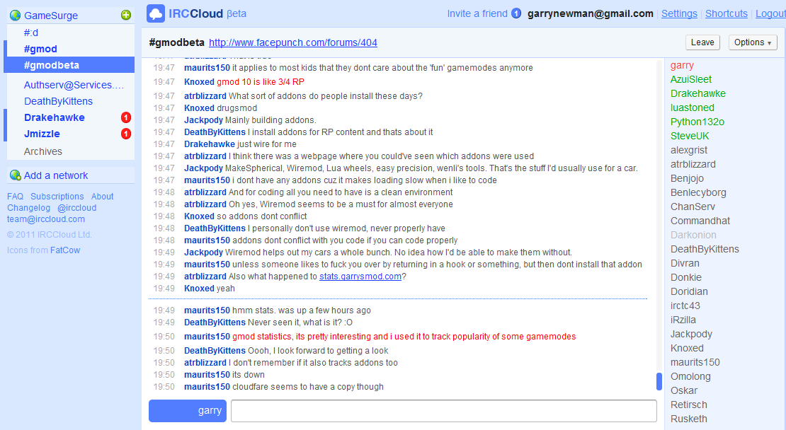 Garry's IRCCloud Style