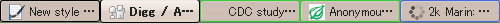 unread or read tabs colorful