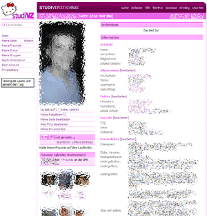 SVz in pink ohne Werbung aber mit scrollendem Menü
