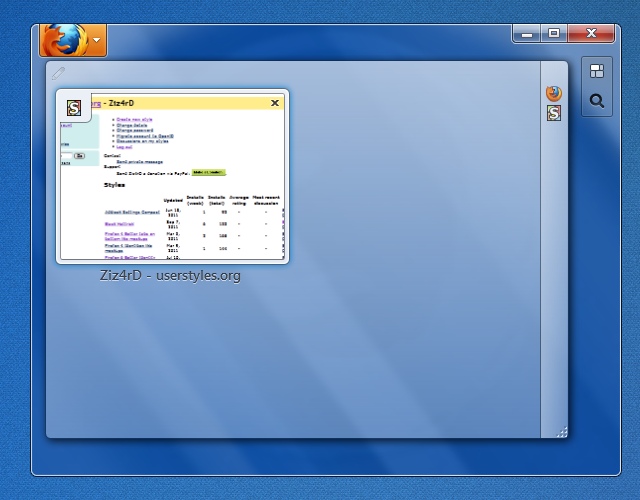 Firefox | Panorama Aero Glass