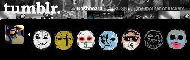 Hollywood Undead Tumblr Post Buttons