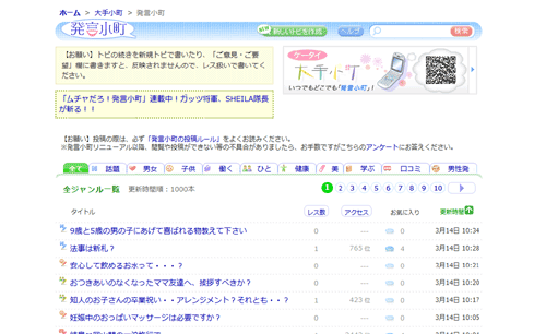 発言小町を読みやすくする