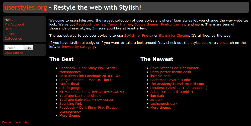 userstyles.org - Dark