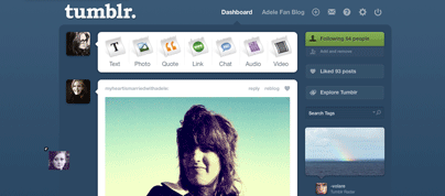 Adele Cursor for Tumblr Dashboard - NEW!