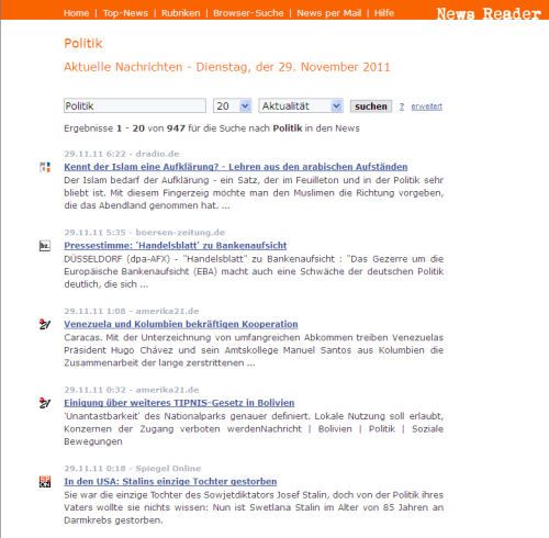 news feed-reader net