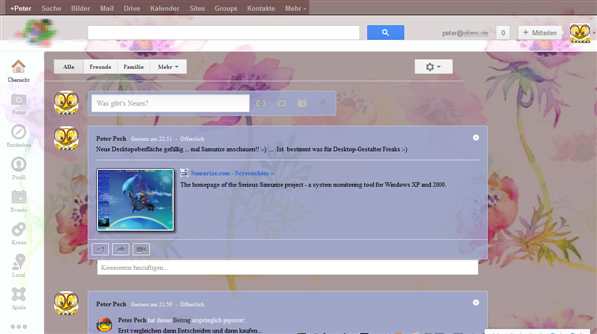 Google Plus Stream (G+) - Purple Flowers